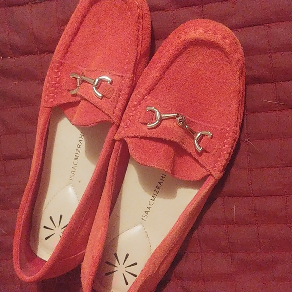 Red Suede Loafers - Picture 1 of 3
